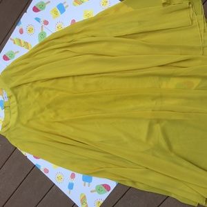 Mustard flirty skirt